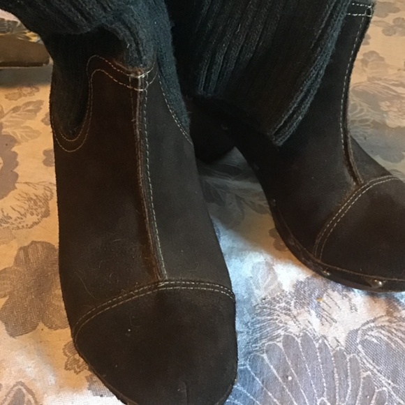 Anthropologie Penelope Chilvers Cuffed Clog Boots Euro 40 - Picture 4 of 7